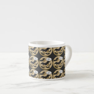 Bats Having Party on Full Moon Espresso Cup