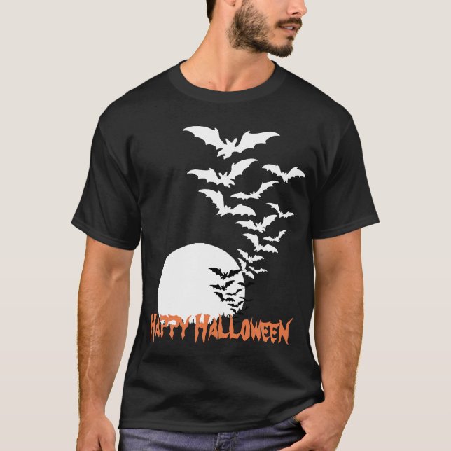 Bats in the moonlight T Shirt (Front)