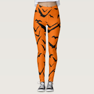 BATS PATTERN HALLOWEEN SEAMLESS   LEGGINGS