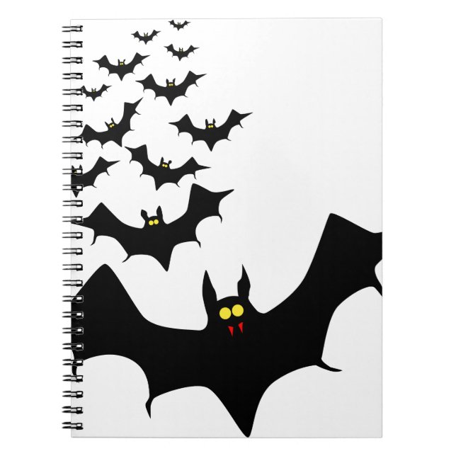 Bats Spiral Notebook (Front)