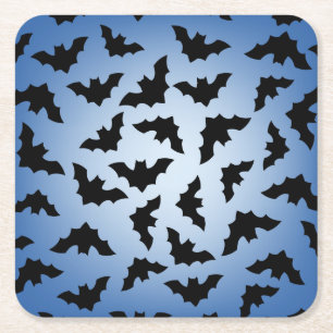 Bats Square Paper Coaster
