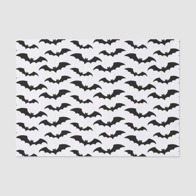 Bats Tissue Paper - White Background (Front)