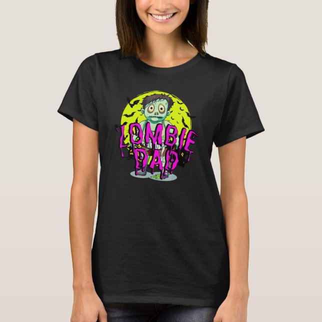Bats Zombie Dad T-Shirt (Front)