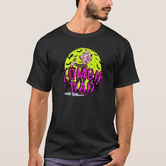 Bats Zombie Dad T-Shirt (Front)