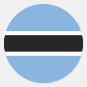 Batswana Flag, Flag of Botswana Classic Round Sticker