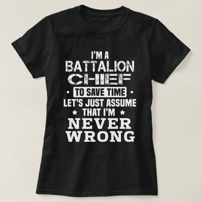 Battalion Chief T-Shirt (Design Front)