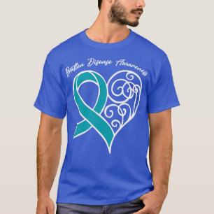 Batten Disease Awareness Heart Ribbon Gift Valenti T-Shirt