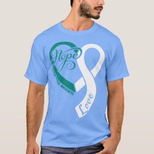 Batten Disease Awareness Hople Love Heart Ribbon H T-Shirt