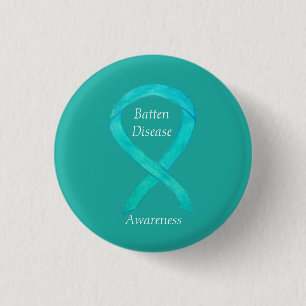 Batten Disease Awareness Ribbon Art Pin