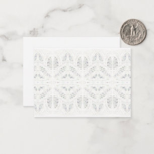 BATTENBURG LACE 3.5x2.5 Flat Card / Horizontal