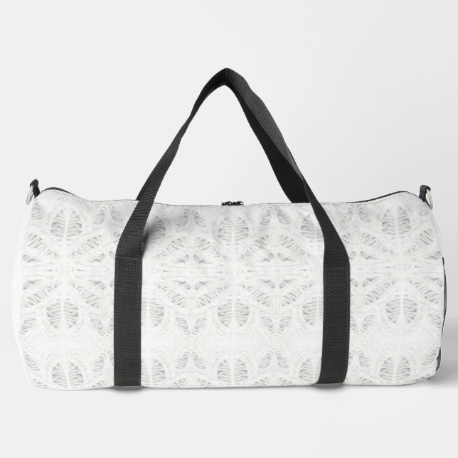 BATTENBURG LACE Large Duffel Bag (Front)
