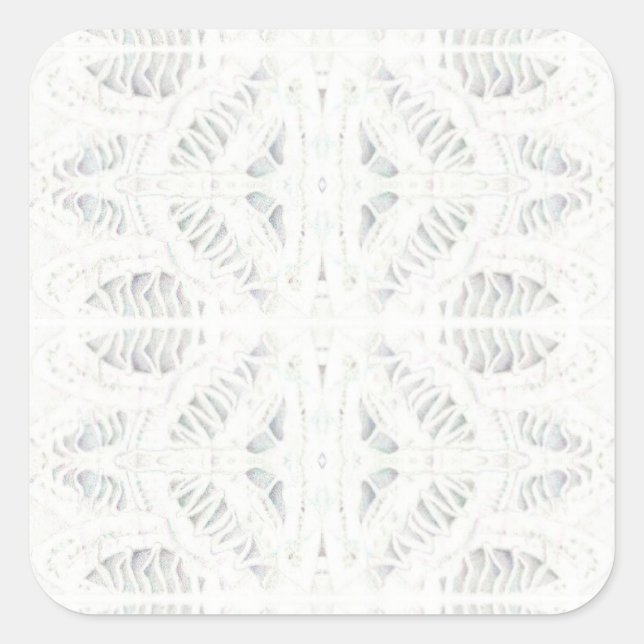 BATTENBURG LACE Large Square Stickers (Front)