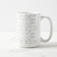 BATTENBURG LACE Tall White Mug