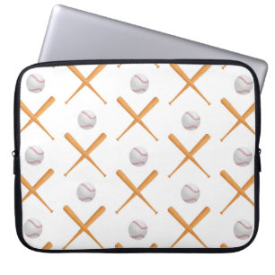 Batter Up Baseball Sports Pattern Laptop Sleeve