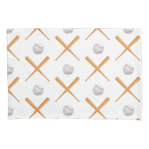 Batter Up Baseball Sports Pattern Pillowcase