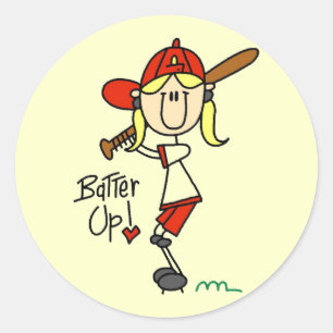 Batter Up Baseball Tshirts and Gifts Classic Round Sticker