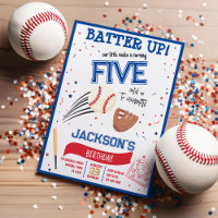 Batter Up Little Rookie Cute Baseball Birthday