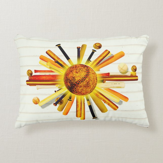 BATTER UP SUNDAY! ACCENT PILLOW (Front)