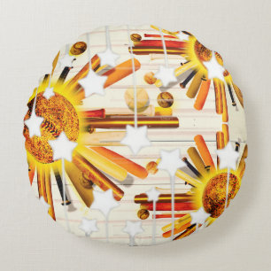 BATTER UP SUNDAY! ROUND CUSHION