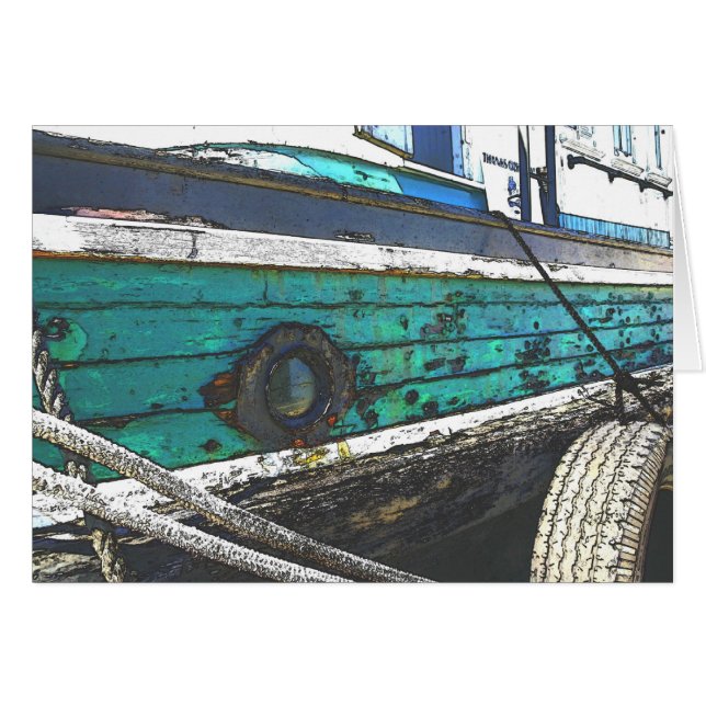 Battered Boat card (Front Horizontal)