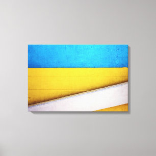 Battered Building-Minimal Abstract by STaylor Canvas Print
