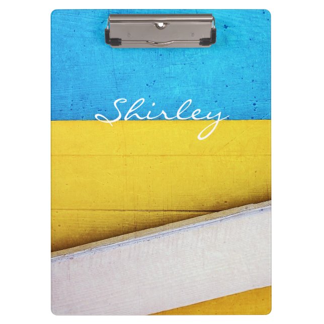 Battered Building-Minimal Abstract by STaylor Clipboard (Front)