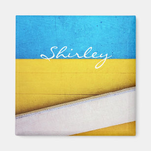 Battered Building-Minimal Abstract by STaylor Magnet