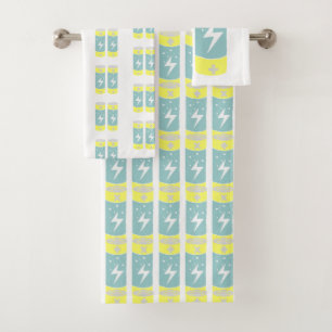Batteries Bath Towel Set
