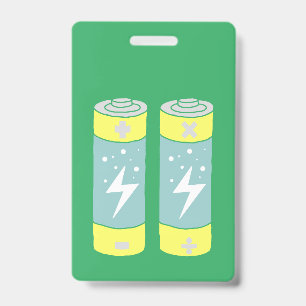 Batteries ID Badge