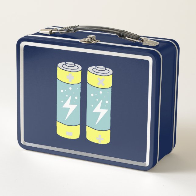 Batteries Metal Lunch Box (Front)