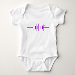 Batteries Symbol Baby Bodysuit