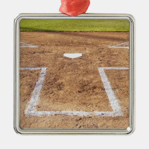 Batter's box metal tree decoration