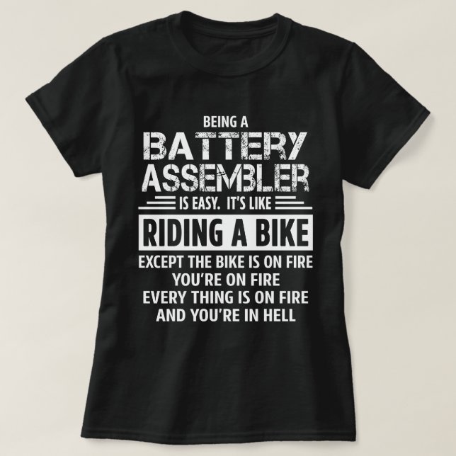 Battery Assembler T-Shirt (Design Front)
