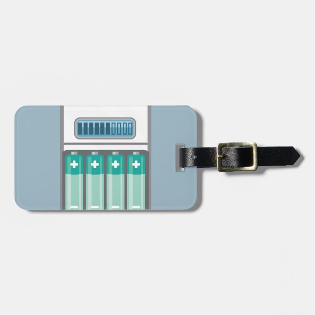Battery Charger Luggage Tag (Front Horizontal)