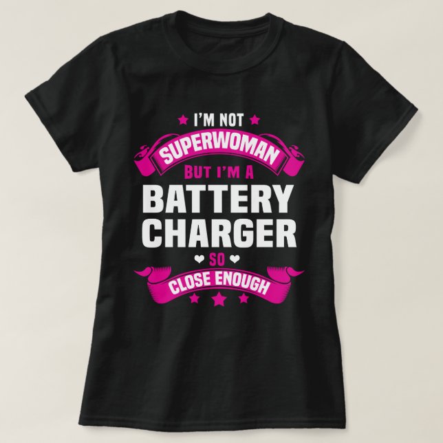 Battery Charger T-Shirt (Design Front)