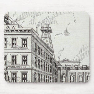 Battery East side California and Sacramento Mouse Pad