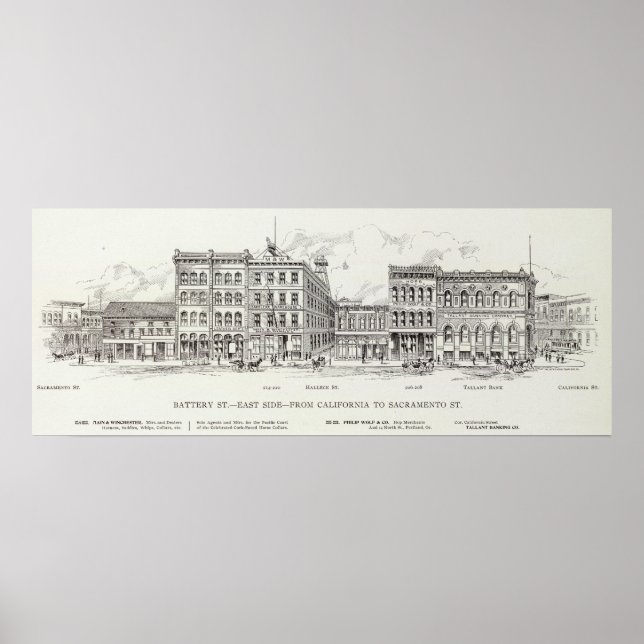 Battery East side California and Sacramento Poster (Front)
