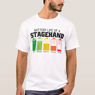 Battery Life Of A Stagehand T-Shirt