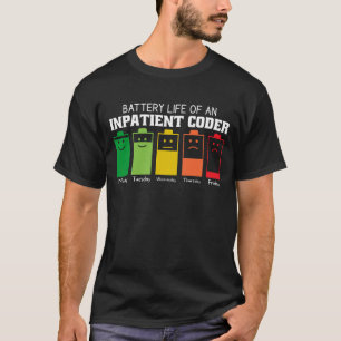 Battery Life Of An Inpatient Coder T-Shirt