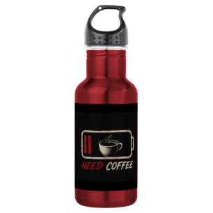 Battery Low Need Coffee – 532 Ml Water Bottle