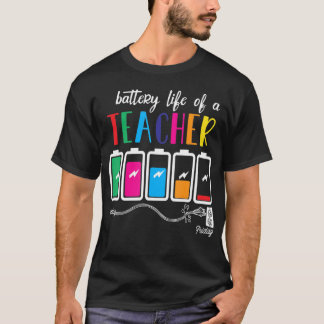 Battery Of Life A Teacher Thanksgiving Christmas T-Shirt