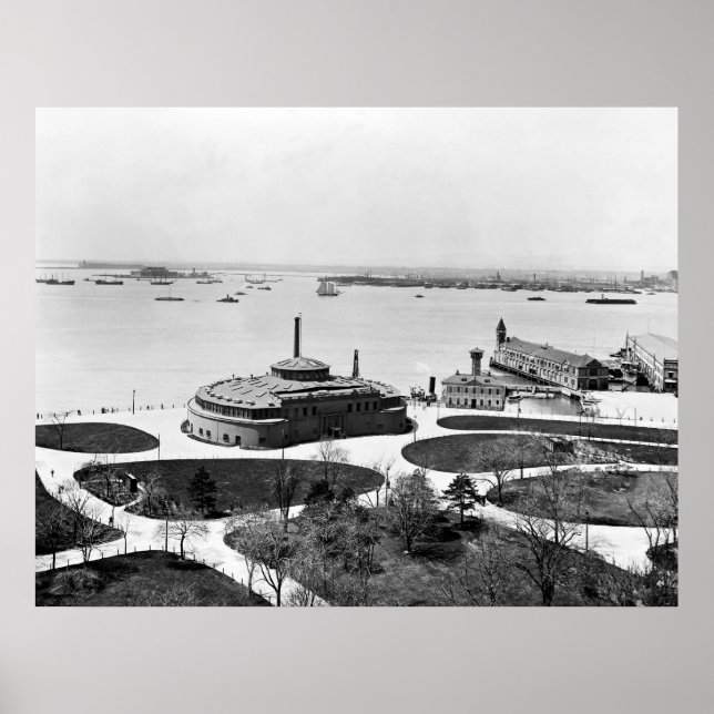 Battery & Old Castle Garden Poster (Front)