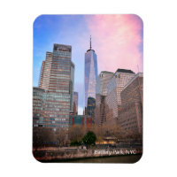 Battery Park from Staten Island Ferry NYC Postcard