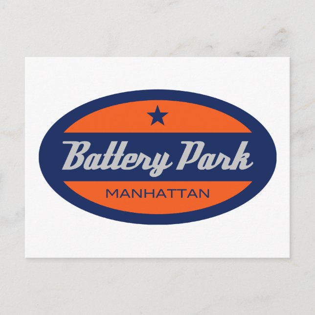 Battery Park Postcard (Front)