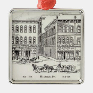 Battery West side California and Sacramento Metal Tree Decoration