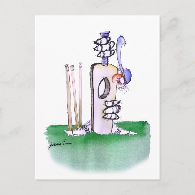 BATTING LESSON, tony fernandes Postcard (Front)