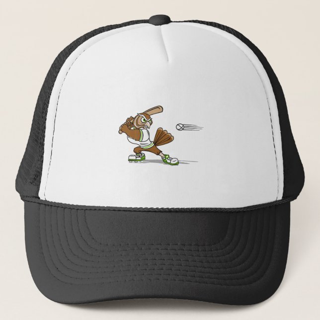 Batting Owl Trucker Hat (Front)