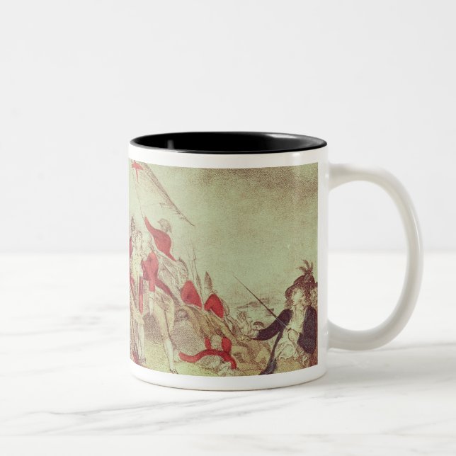 Battle at Bunker's Hill Two-Tone Coffee Mug (Right)