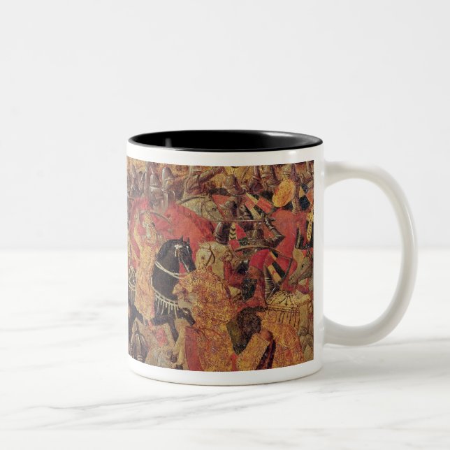 Battle between Darius  and Alexander the Great Two-Tone Coffee Mug (Right)
