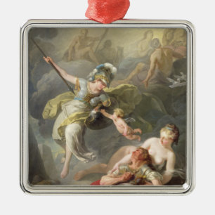 Battle Between Minerva and Mars, 1771 Metal Tree Decoration